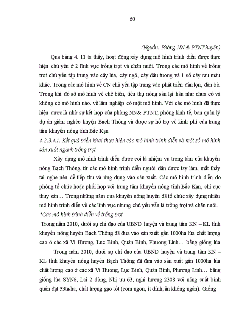 image for page Đánh giá các hoạt động khuyến nông ở huyện Bạch Thông tỉnh Bắc Kạn giai đoạn 2008 2010