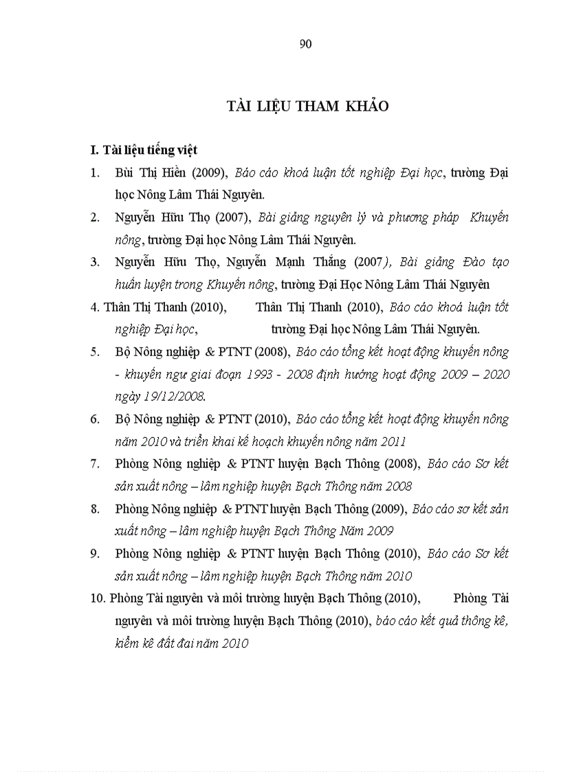 image for page Đánh giá các hoạt động khuyến nông ở huyện Bạch Thông tỉnh Bắc Kạn giai đoạn 2008 2010