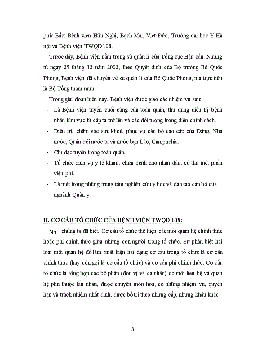 image for page Cơ cấu tổ chức của Bệnh viện TWQĐ 108