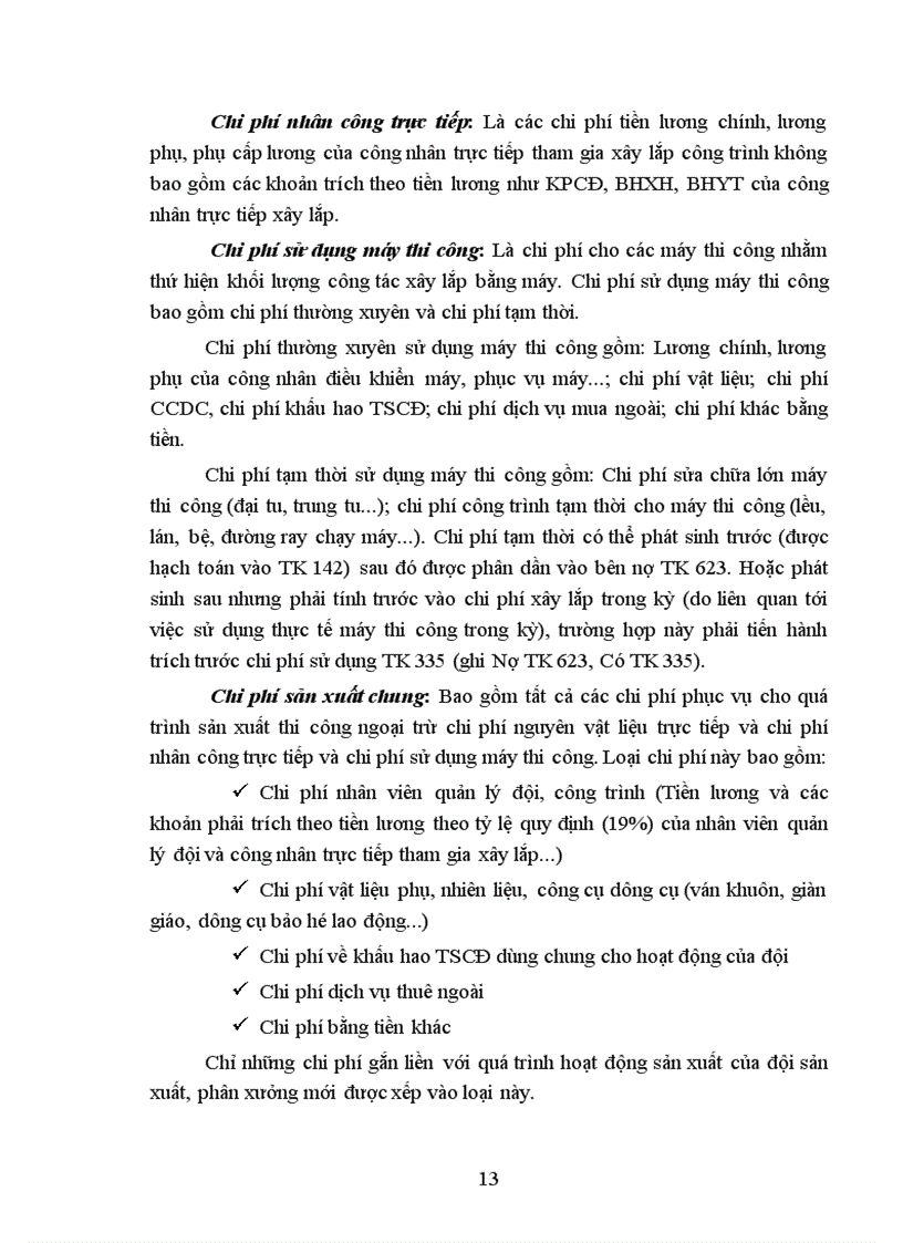 image for page Hoàn thiện hạch toán chi phí sản xuất và tính giá thành sản phẩm xây lắp tại Công ty Xây dựng số I 1