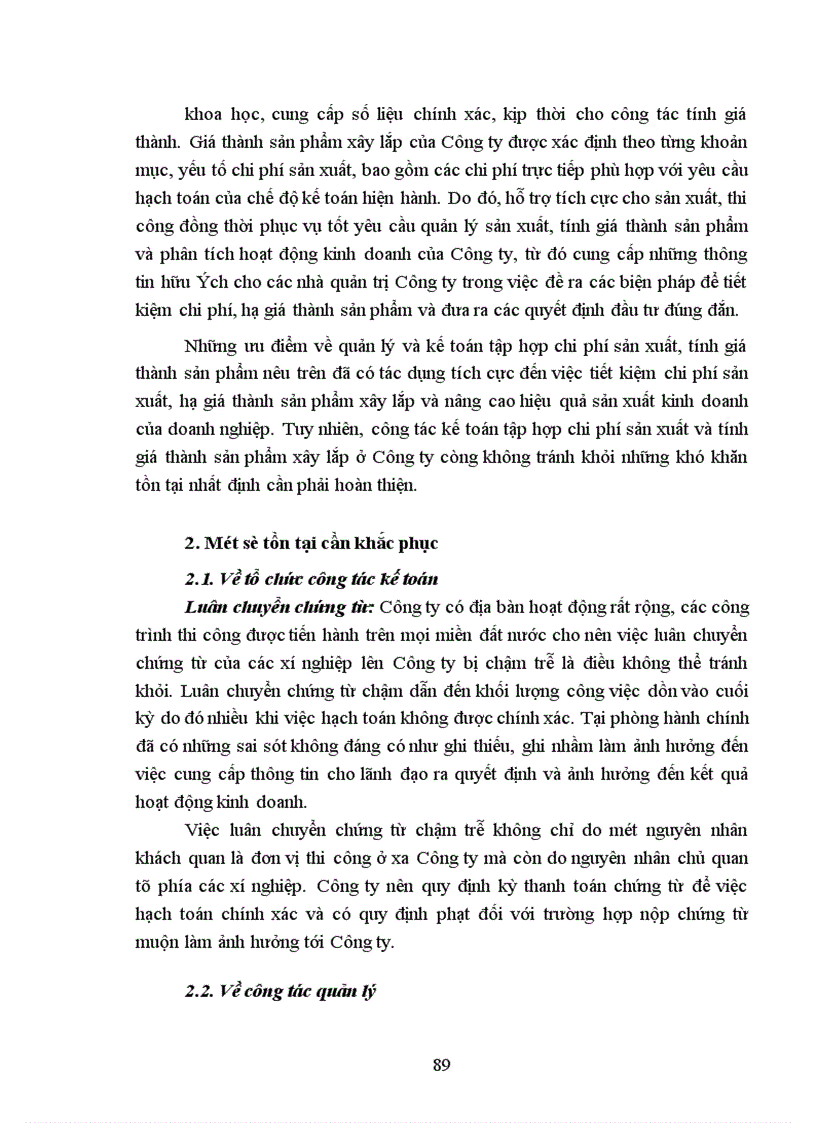image for page Hoàn thiện hạch toán chi phí sản xuất và tính giá thành sản phẩm xây lắp tại Công ty Xây dựng số I 1