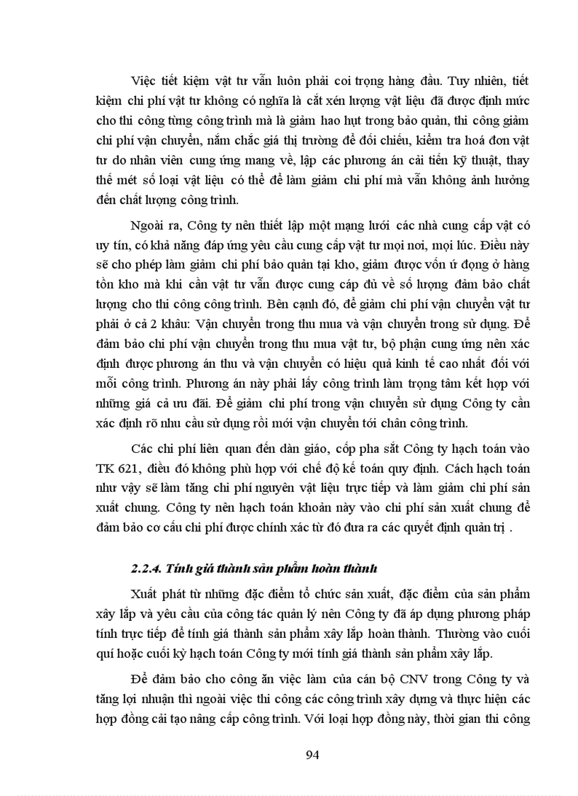 image for page Hoàn thiện hạch toán chi phí sản xuất và tính giá thành sản phẩm xây lắp tại Công ty Xây dựng số I 1