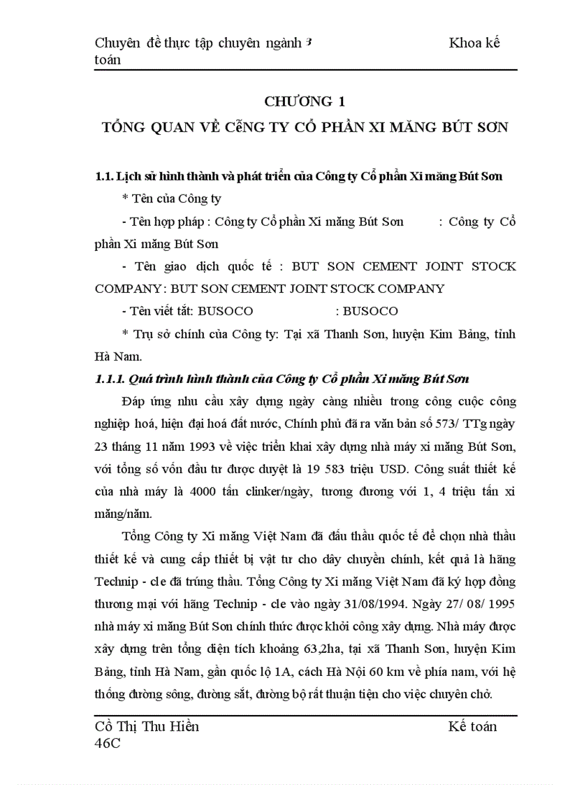 image for page Hoàn thiện kế toán chi phí doanh thu và xác định kết quả tiêu thụ tại công ty Cổ phần xi măng Bút sơn 1