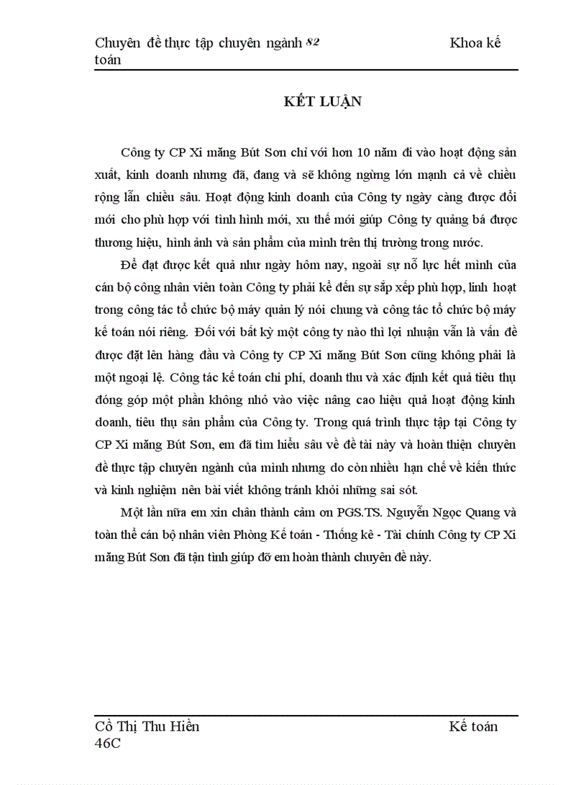 image for page Hoàn thiện kế toán chi phí doanh thu và xác định kết quả tiêu thụ tại công ty Cổ phần xi măng Bút sơn 1
