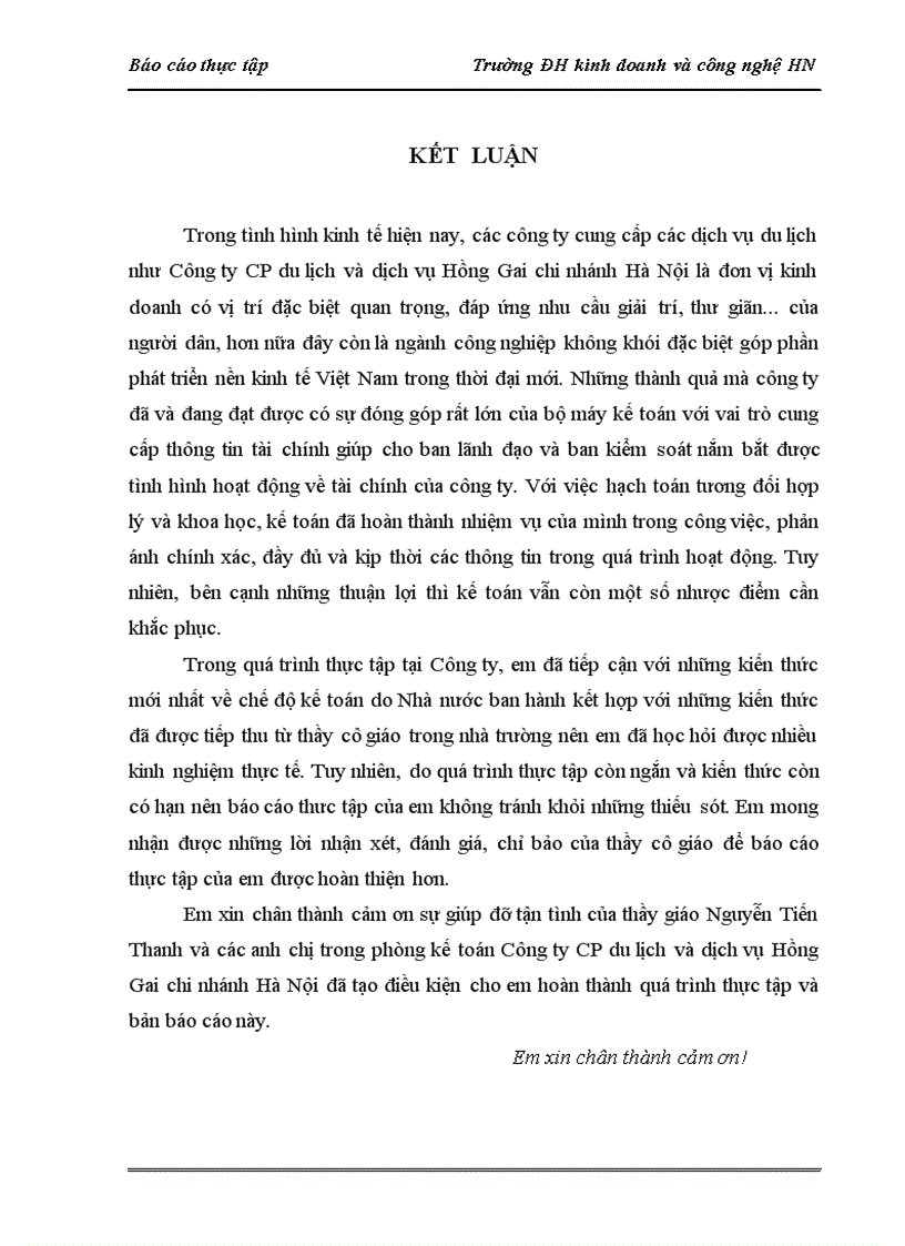 image for page Tình hình tổ chức bộ máy kế toán và công tác kế toán tại Công ty cổ phần du lịch và dịch vụ Hồng Gai chi nhánh Hà Nội 1