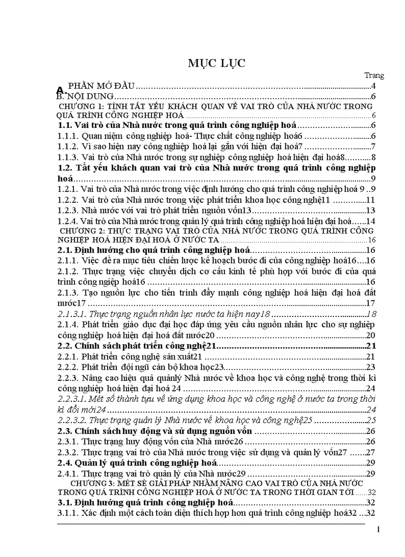 image for page Vai trò của Nhà nước đối với quá trình công nghiệp hoá hiện đại hoá ở nước ta