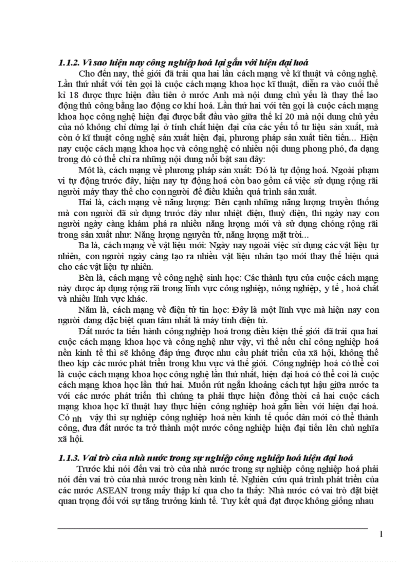 image for page Vai trò của Nhà nước đối với quá trình công nghiệp hoá hiện đại hoá ở nước ta