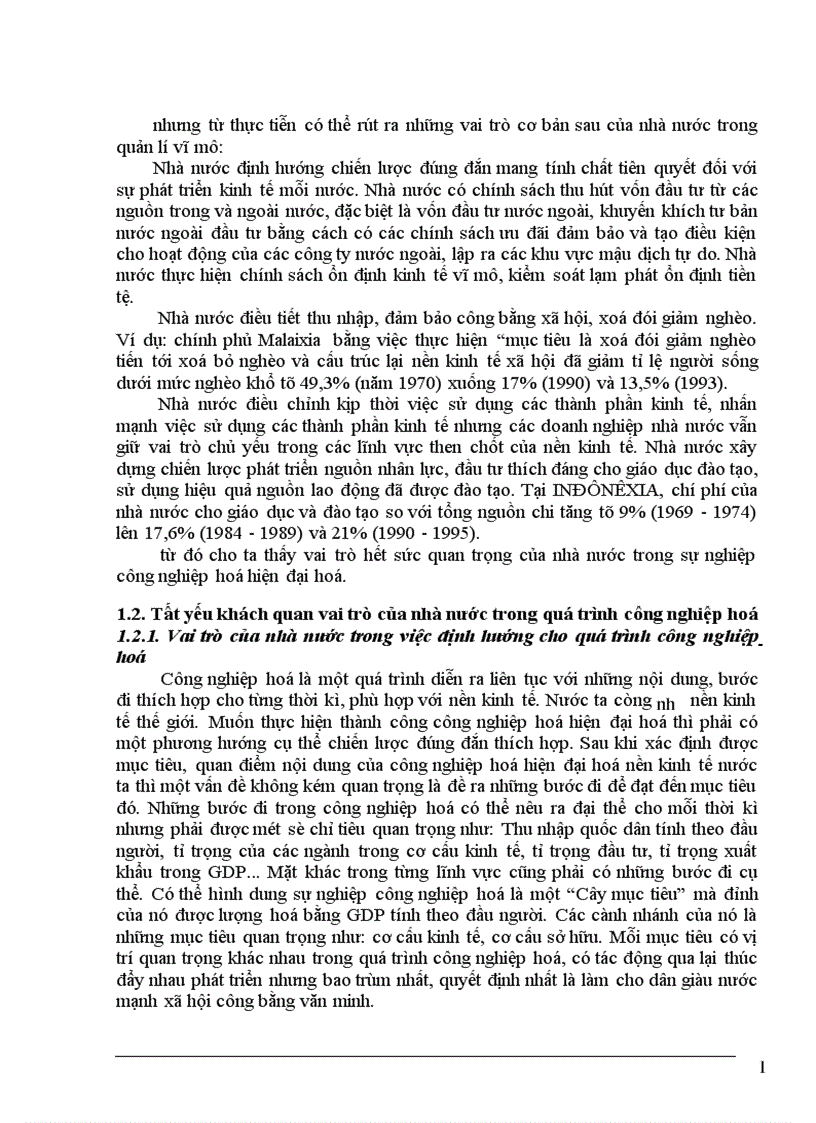 image for page Vai trò của Nhà nước đối với quá trình công nghiệp hoá hiện đại hoá ở nước ta