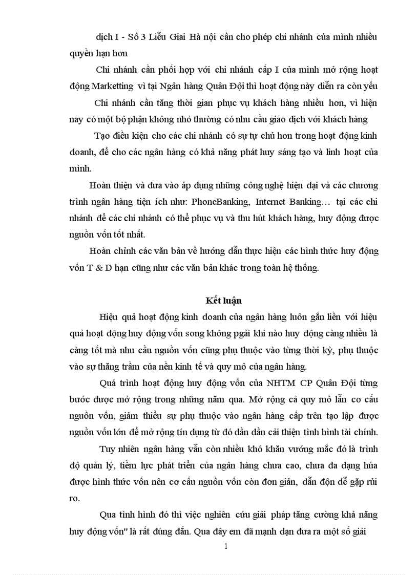 image for page Giải pháp tăng cường hoạt động huy động vốn tại Ngân hàng thương mại cổ phần quân đội chi nhánh Thanh Xuân 1