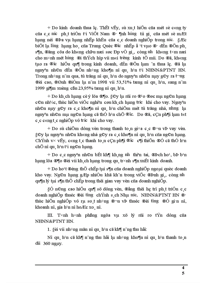 image for page Thực trạng tín dụng và rủi ro tín dụng tại NHNN và PTNT Hà Nội 1