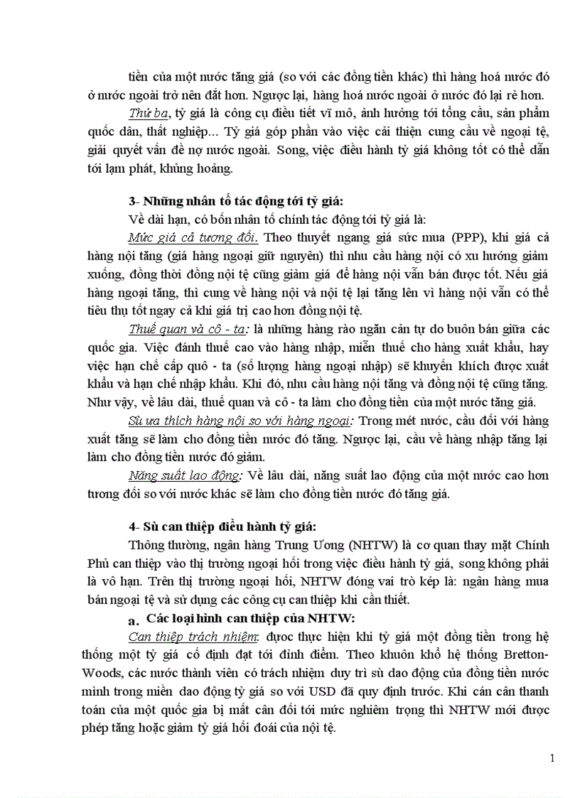 image for page Tỷ giá hối đoái và thị trường ngoại hối