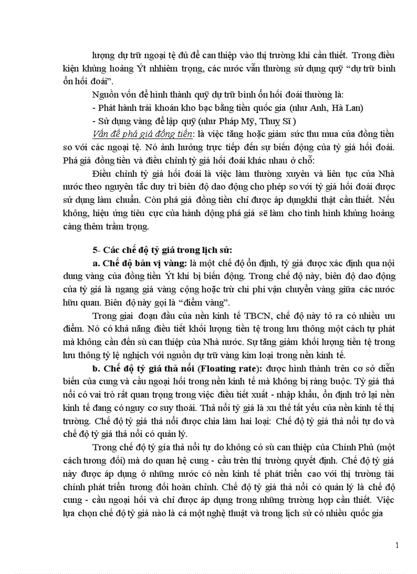 image for page Tỷ giá hối đoái và thị trường ngoại hối