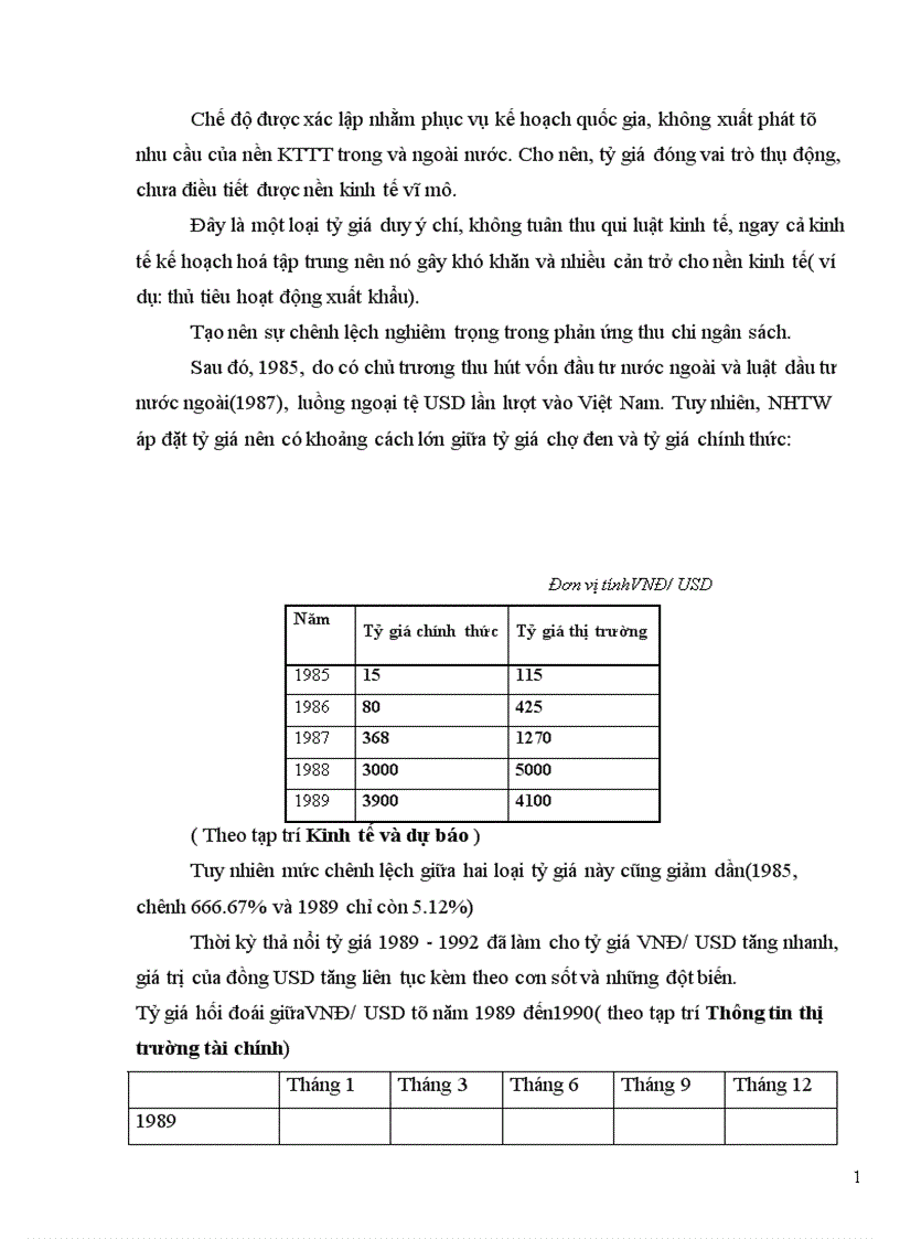 image for page Tỷ giá hối đoái và thị trường ngoại hối