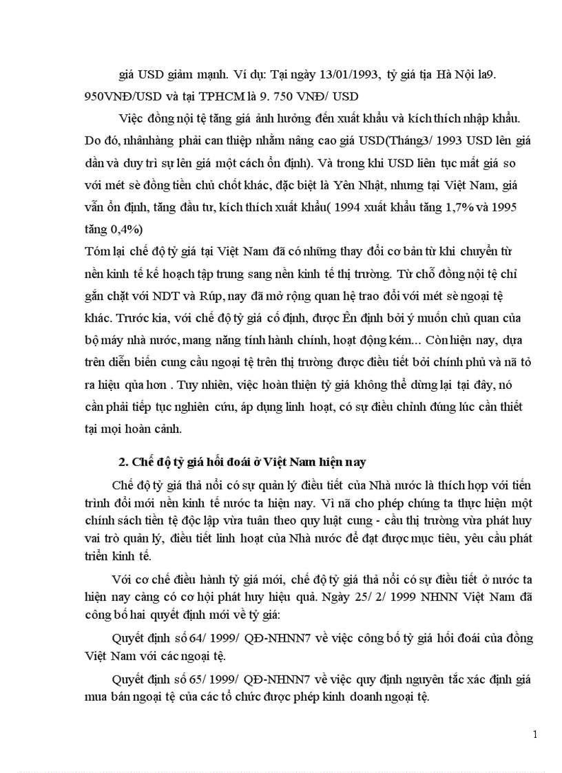 image for page Tỷ giá hối đoái và thị trường ngoại hối