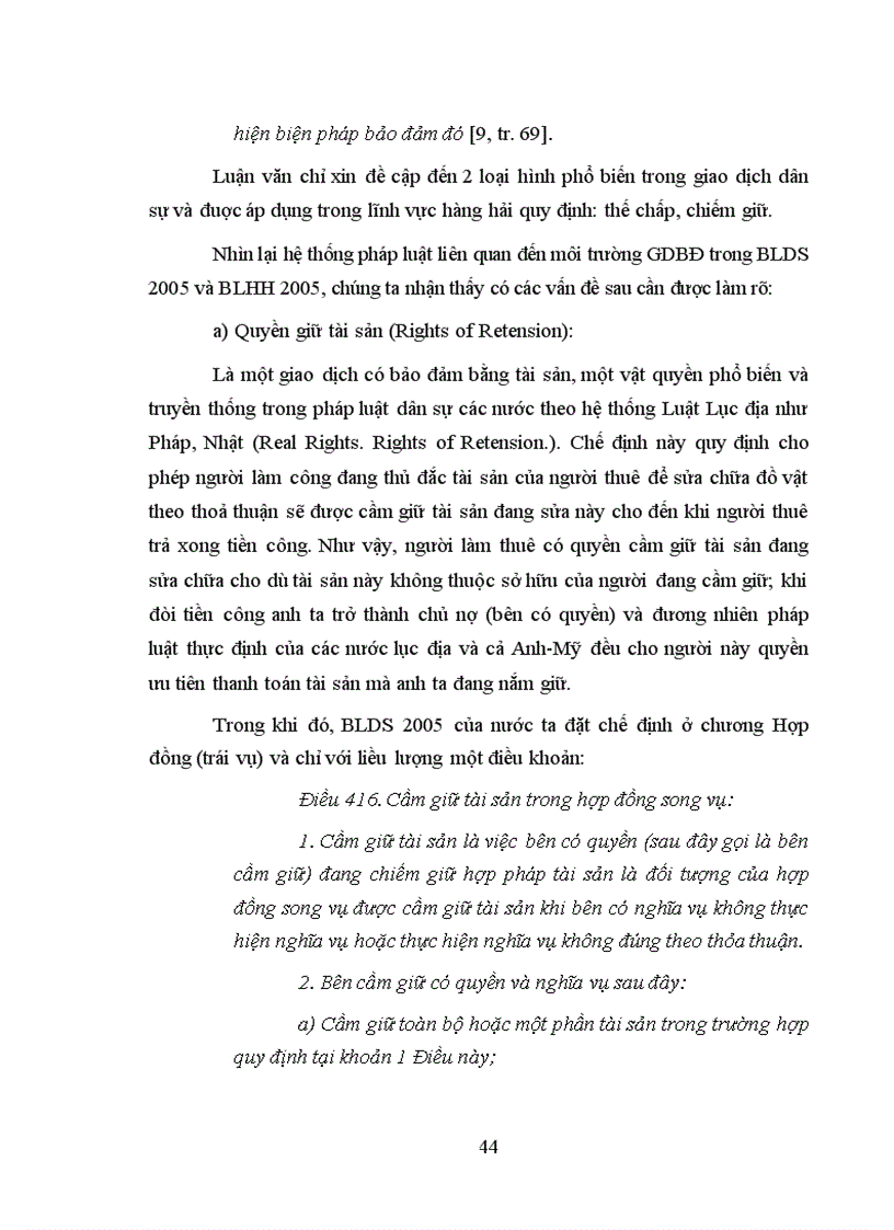 image for page Phương hướng hoàn thiện quy định giao dịch bảo đảm trong pháp luật hàng hải Việt Nam