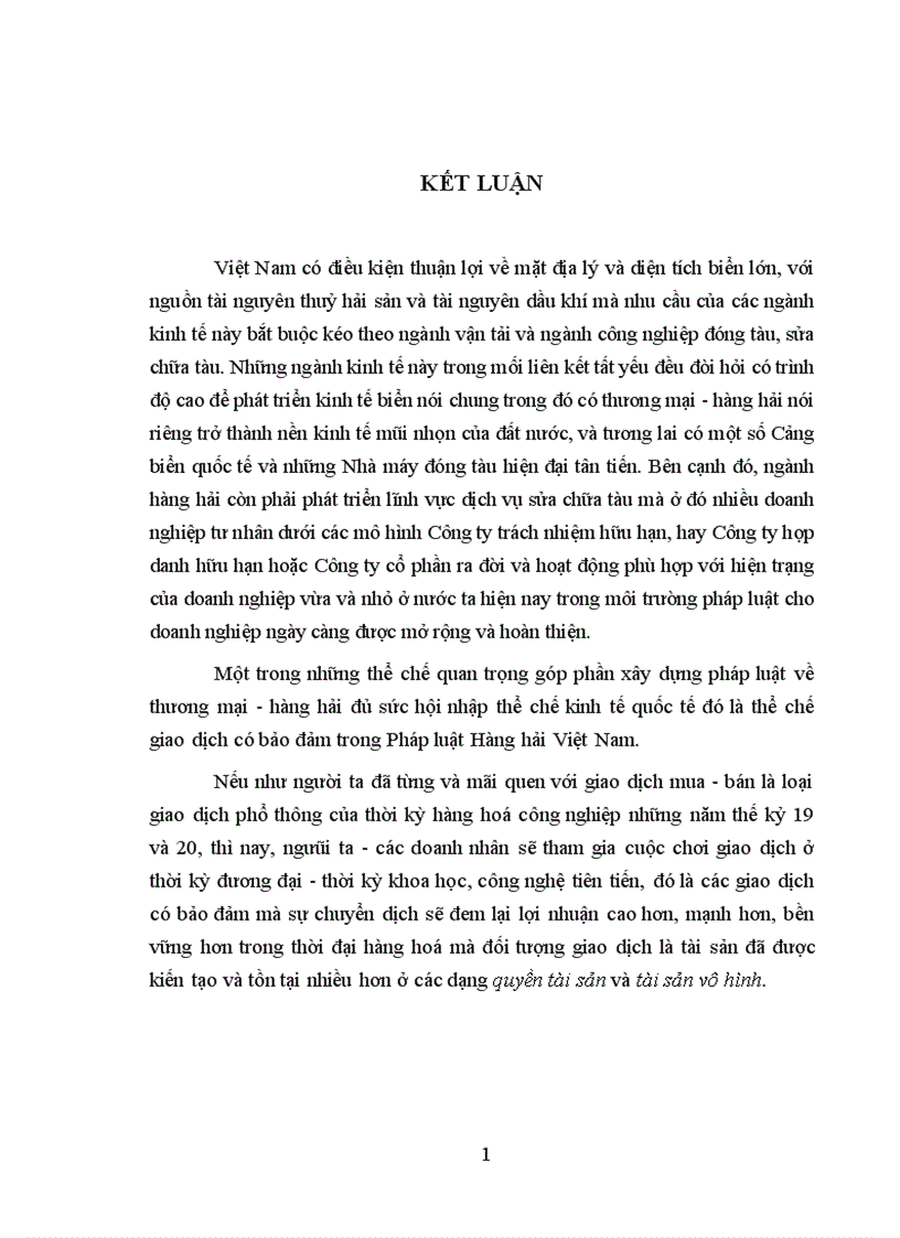 image for page Phương hướng hoàn thiện quy định giao dịch bảo đảm trong pháp luật hàng hải Việt Nam