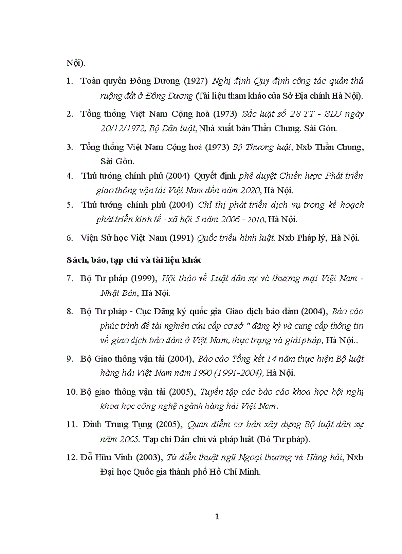 image for page Phương hướng hoàn thiện quy định giao dịch bảo đảm trong pháp luật hàng hải Việt Nam