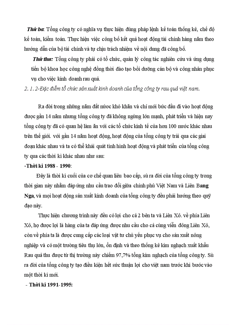 image for page Tổ chức hạch toán thành phẩm tiêu thụ thành phẩm ở công ty rau quả Việt Nam 1