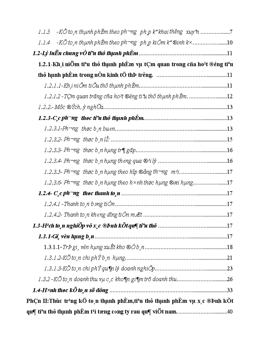 image for page Tổ chức hạch toán thành phẩm tiêu thụ thành phẩm ở công ty rau quả Việt Nam 1