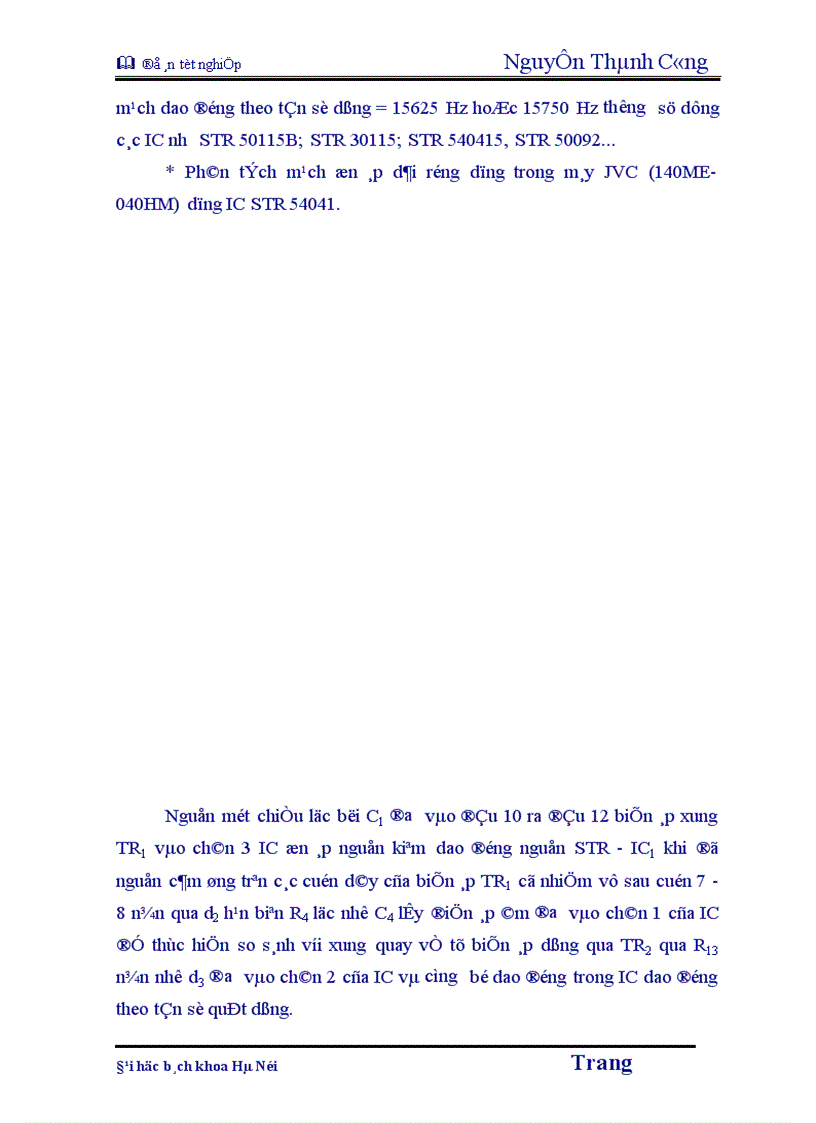 image for page Nguyên lý chung của máy thu hình màu và tác dụng từng khối trong máy thu hình 1