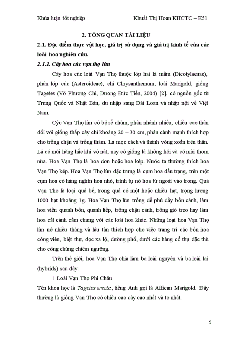 image for page Nghiên cứu ảnh hưởng của giá thể hữu cơ và phân bón qua lá đến sinh trưởng phát triển và chất lượng của hoa cúc Vạn Thọ lùn và mào gà lùn trồng chậu 1