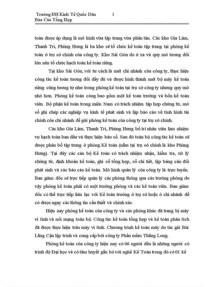 image for page Báo cáo thực tập tổng hợp tại công ty TNHH Văn Minh