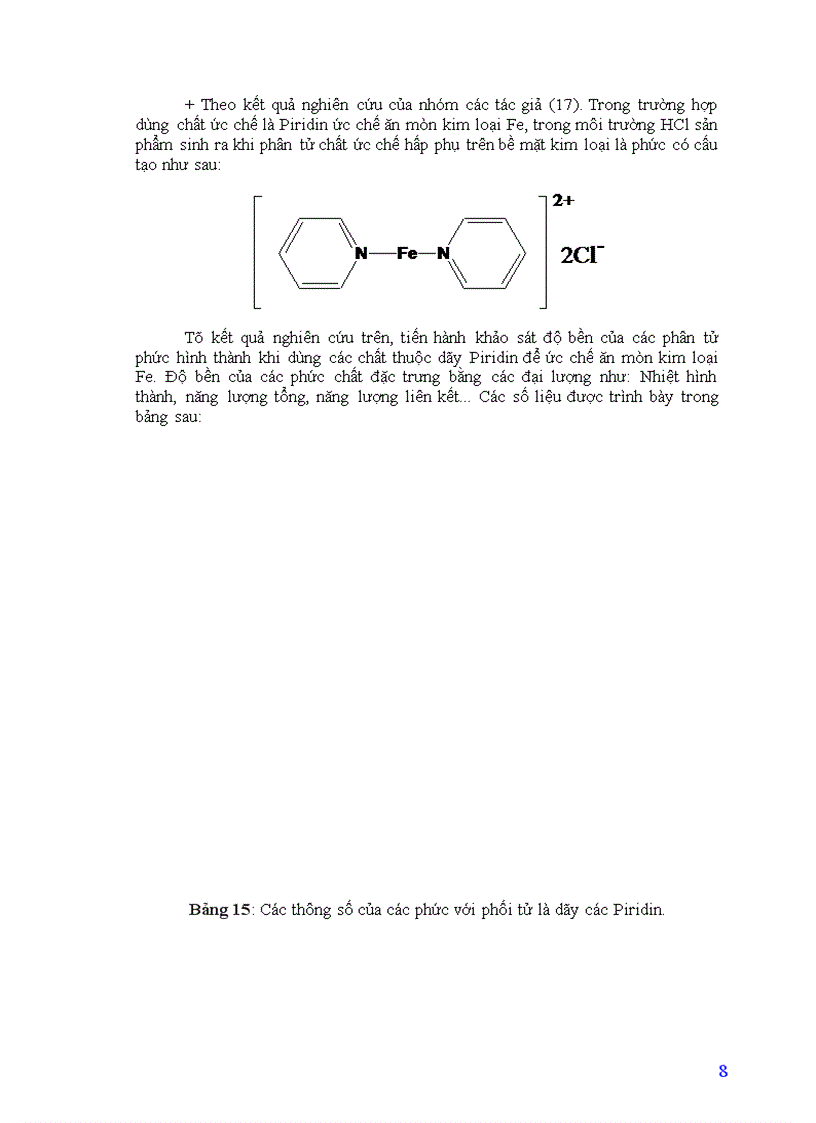image for page Nghiên cứu mối quan hệ giữa cấu trúc và khả năng ức chế ăn mòn kim loại của một số hợp chất hữu cơ