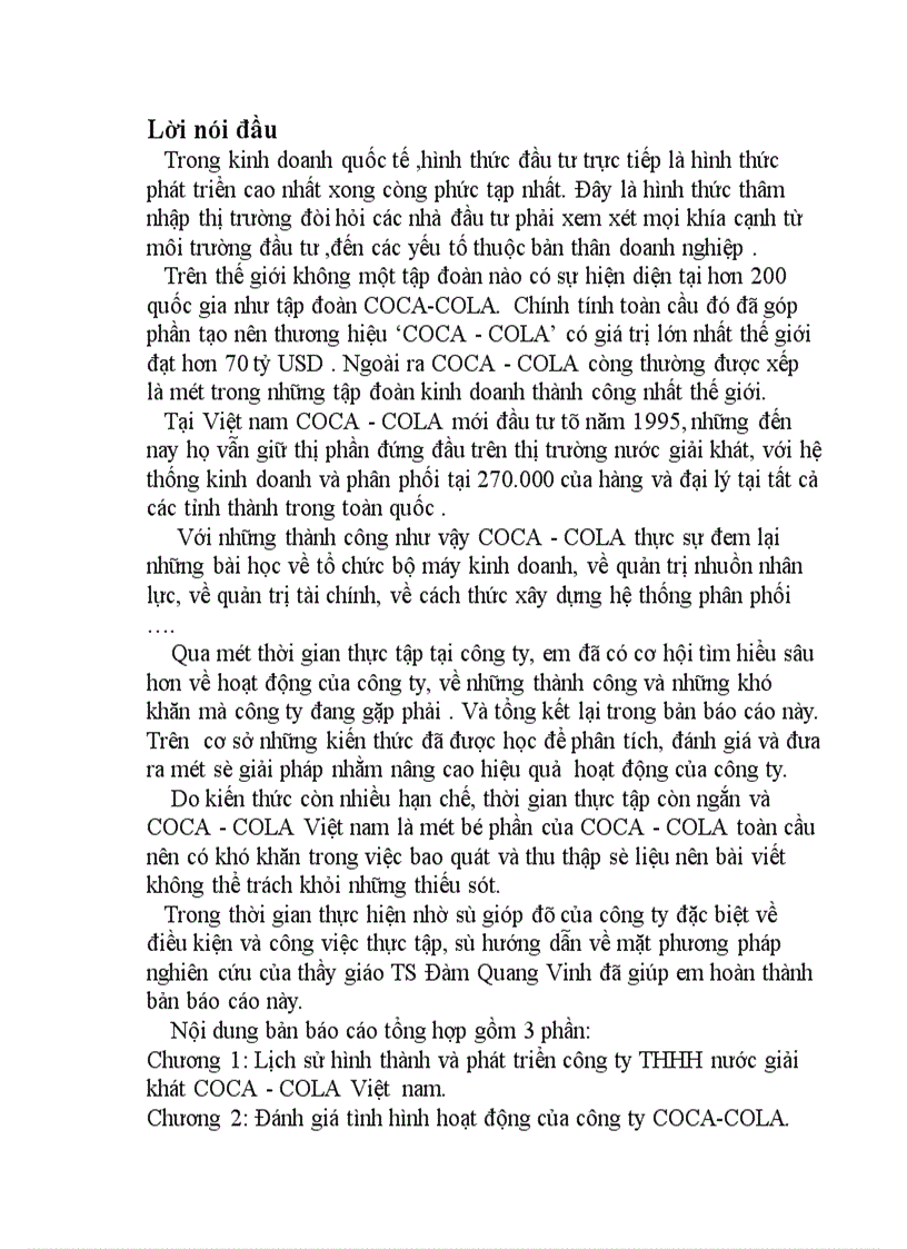 image for page Đánh giá tình hình hoạt động của công ty COCA COL