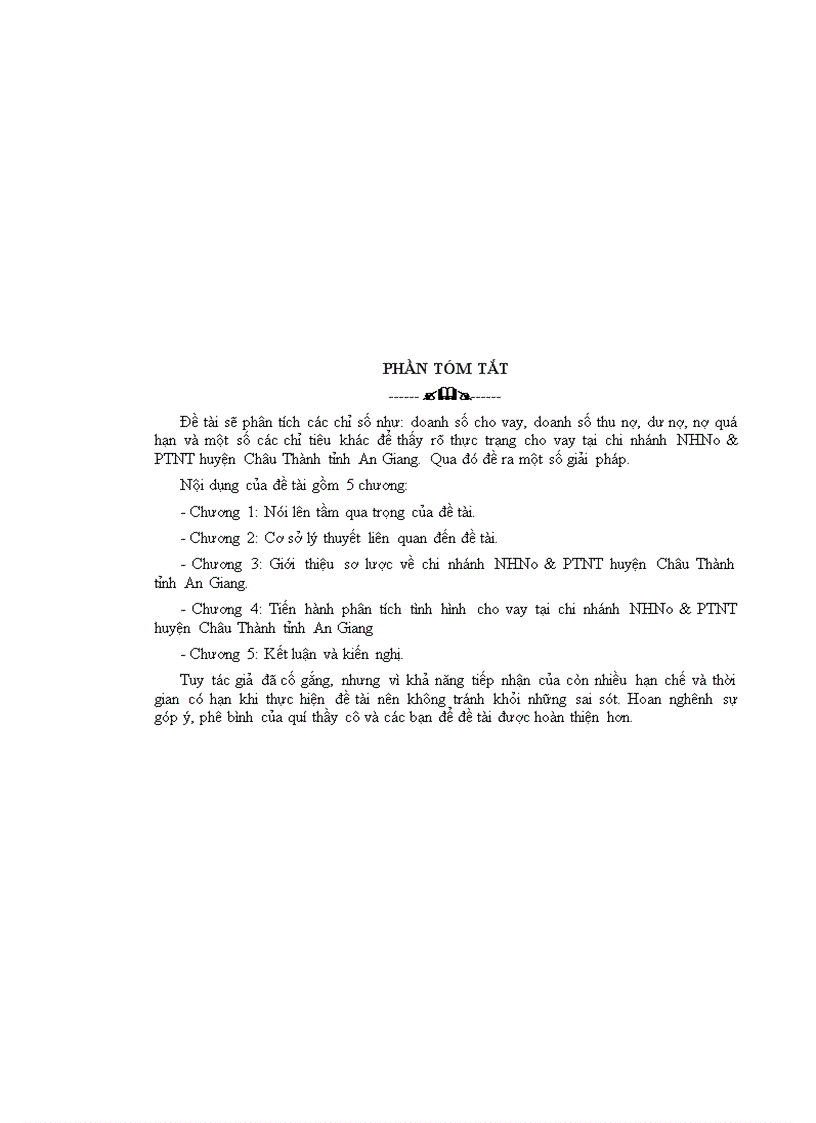 image for page Công tác xử lý và thu hồi nợ xấu của BIDV