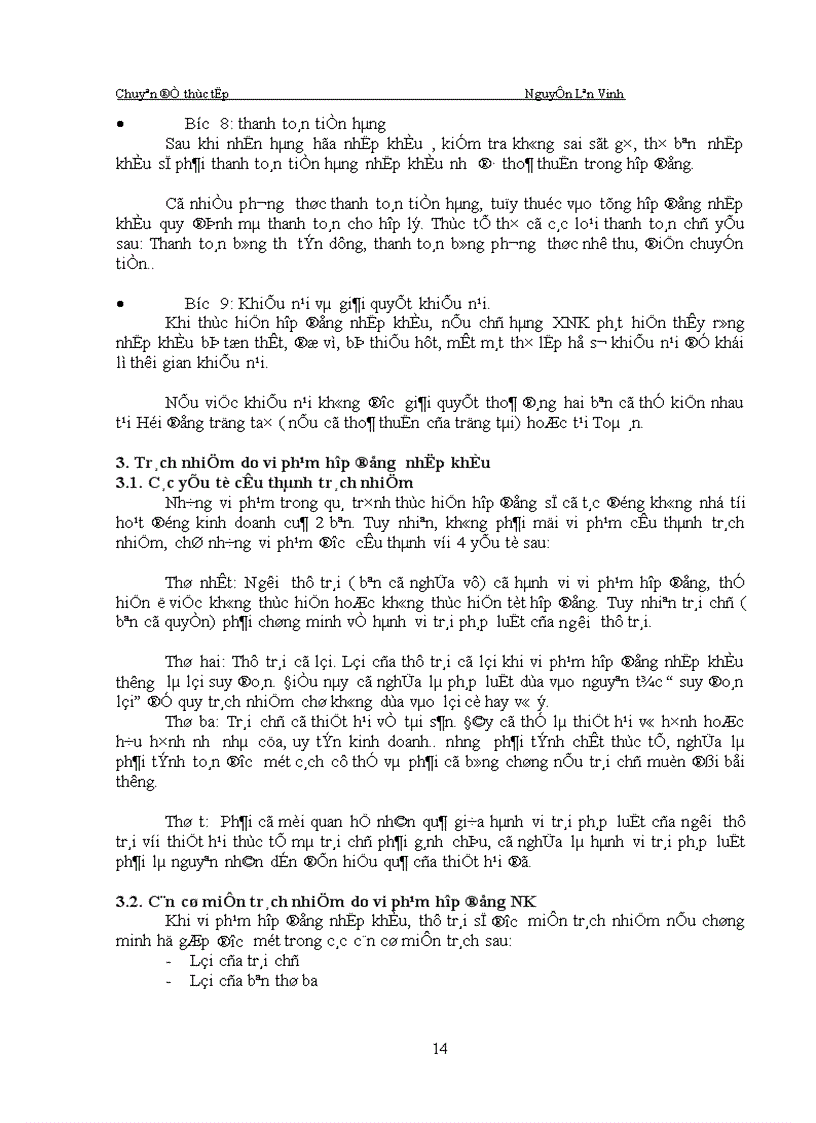 image for page Hoàn thiện việc ký kết và thực hiện hợp đồng nhập khẩu Công ty vận tải và đại lý vận tải Hà nội VITACO 1
