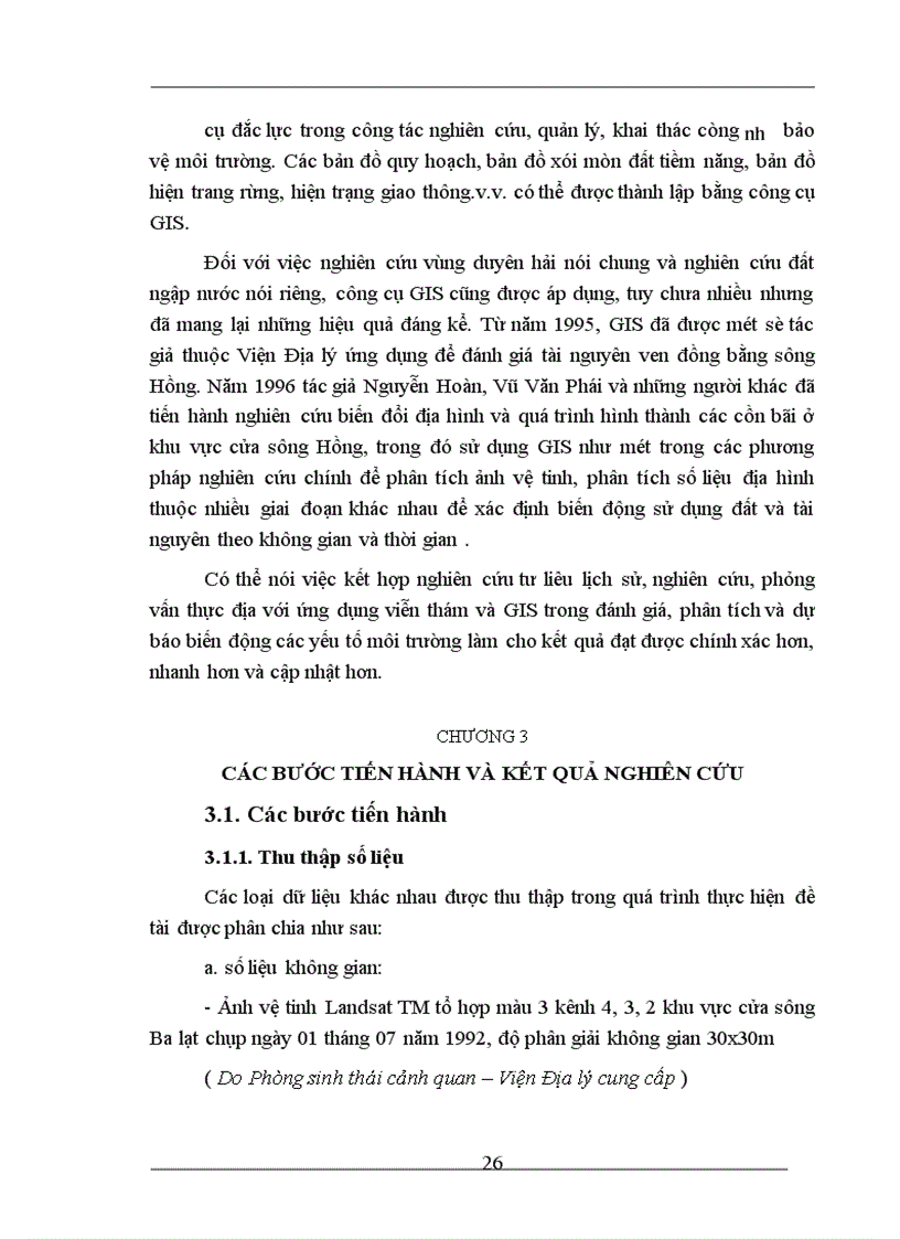 image for page Ứng dụng viễn thám và hệ thông tin địa lý GIS trong đánh giá biến động sử dụng tài nguyên đất ngập nước khu vực cửa sông Hồng