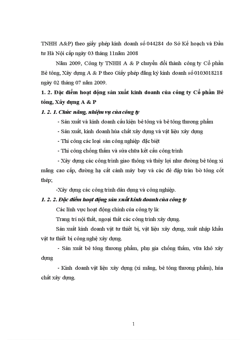 image for page Một số đánh giá về tình hình tổ chức hạch toán kế toán tại Công ty Cổ phần Bê tông Xây dựng A P