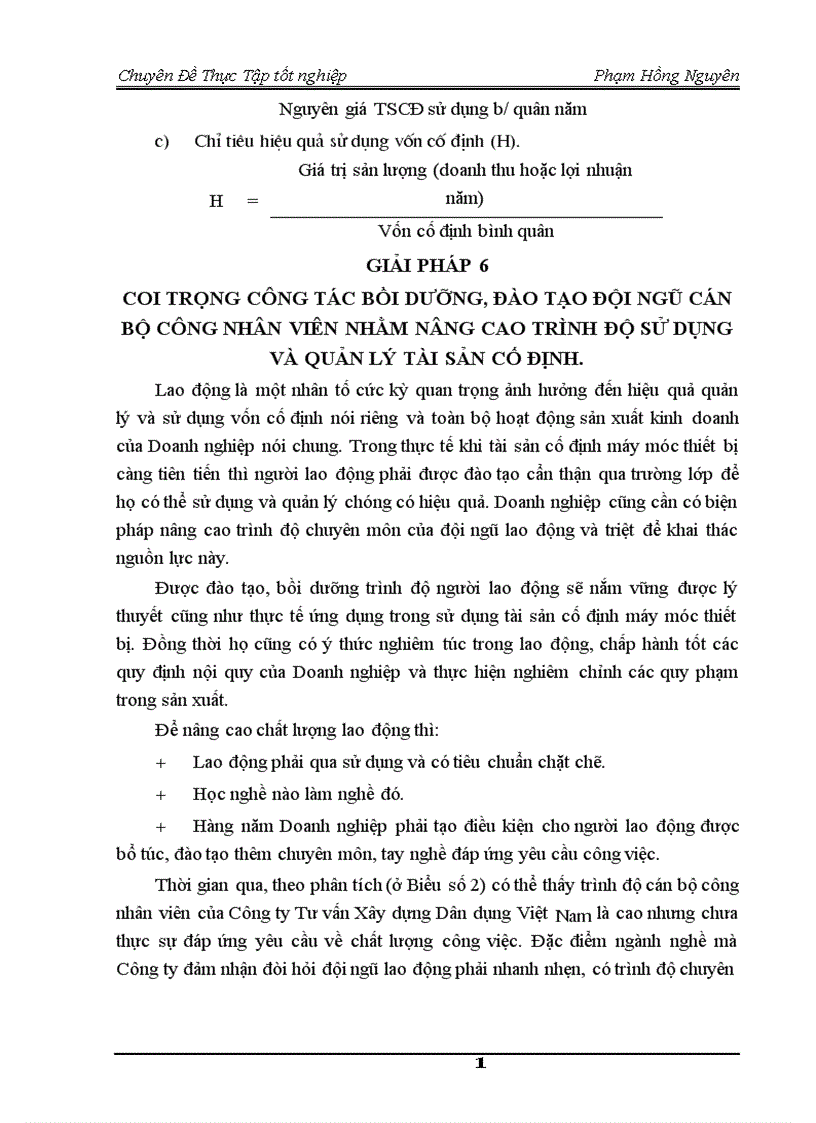 image for page Một số giải pháp nhằm nâng cao Hiệu quả sử dụng Vốn cố định tại Công ty Tư vấn Xây dựng Dân dụng Việt Nam 1