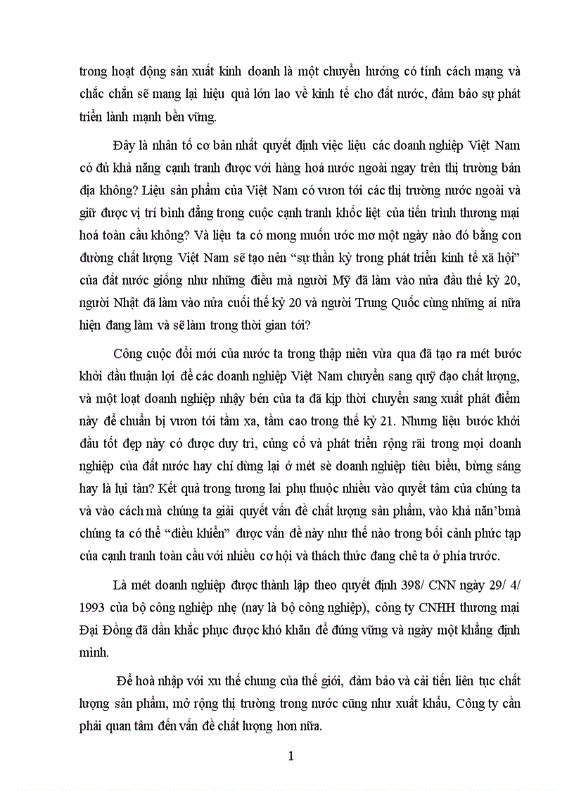 image for page Áp dụng hệ thống quản lý chất lượng theo bộ tiêu chuẩn ISO 9000 tại công ty CNHH thương mại Đại Đồng 1
