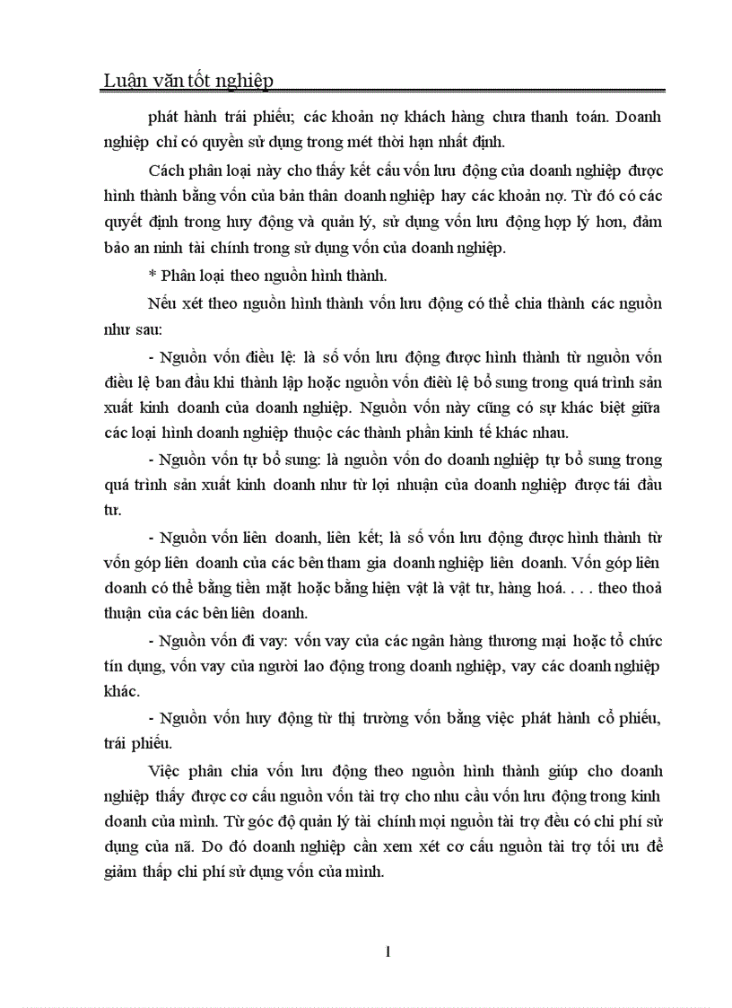 image for page Quản trị và nâng cao hiệu quả sử dụng vốn lưu động tại Công ty In Thương mại Dịch vụ Ngân hàng 1