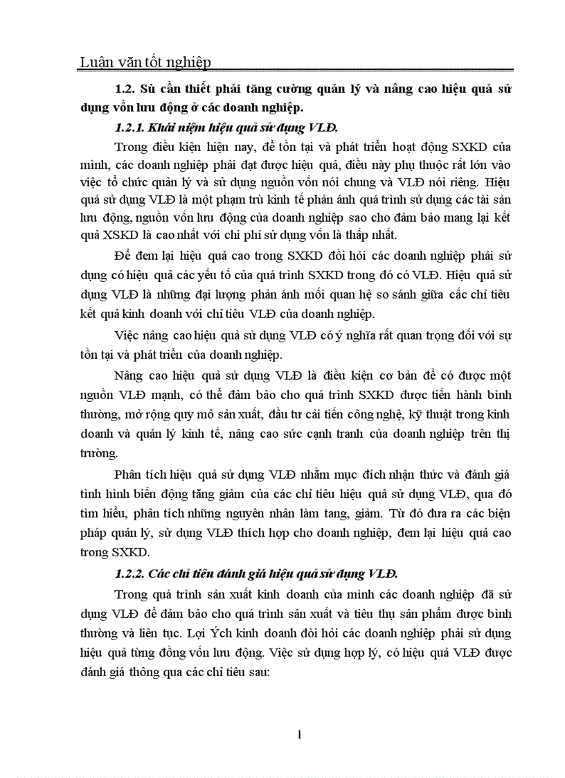 image for page Quản trị và nâng cao hiệu quả sử dụng vốn lưu động tại Công ty In Thương mại Dịch vụ Ngân hàng 1