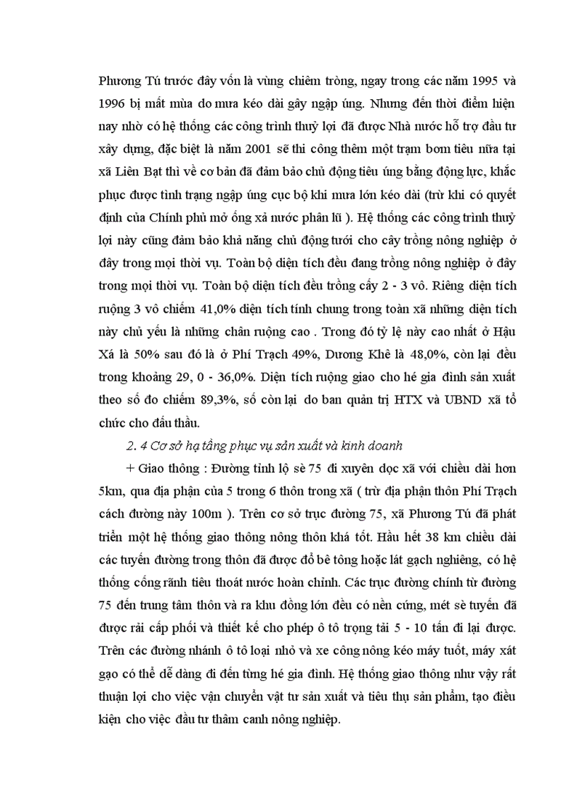 image for page Định hướng và giải pháp chuyển dịch cơ cấu cây trồng trên đất trồng lúa sang sản xuất nông thuỷ sản khác ở xã Phương Tú Ứng Hoà Hà Tây