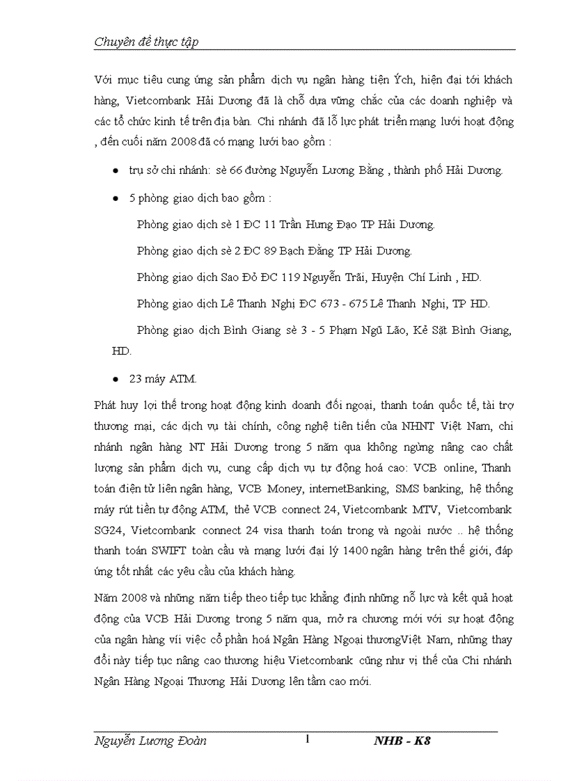 image for page Nâng cao chất lượng tín dụng ngắn hạn tại Ngân hàng TMCP Ngoại thương Việt Nam Chi nhánh Hải Dương