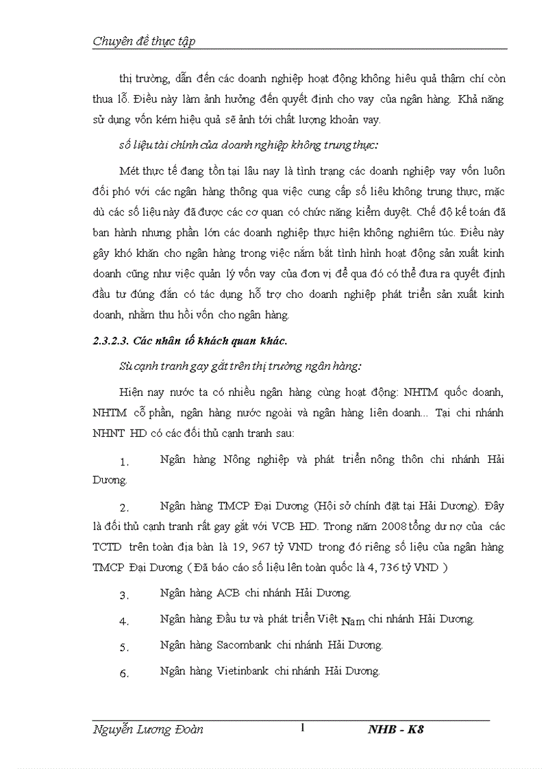 image for page Nâng cao chất lượng tín dụng ngắn hạn tại Ngân hàng TMCP Ngoại thương Việt Nam Chi nhánh Hải Dương