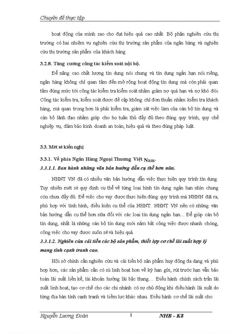 image for page Nâng cao chất lượng tín dụng ngắn hạn tại Ngân hàng TMCP Ngoại thương Việt Nam Chi nhánh Hải Dương