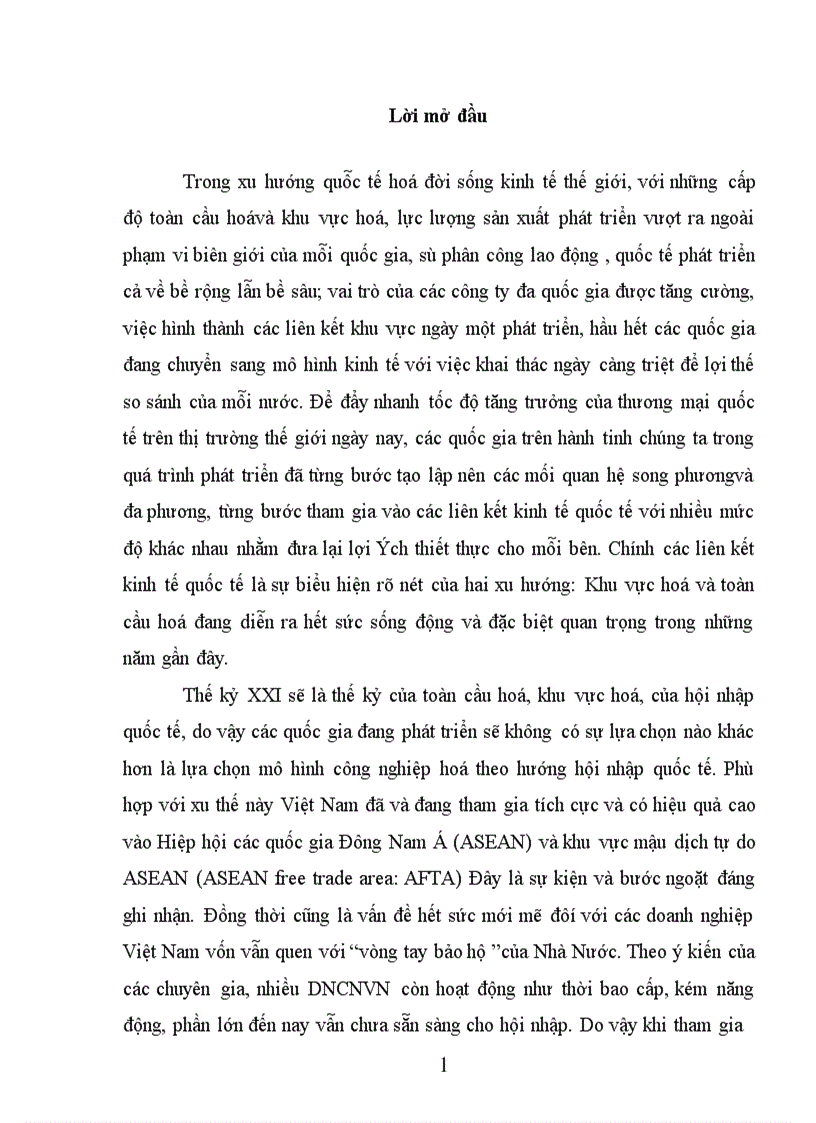 image for page Hội nhập AFTA Cơ hội và thách thức đối với các doanh nghiệp công nghiệp Việt Nam 1