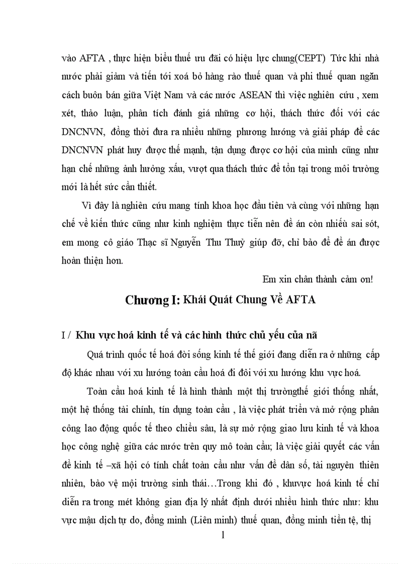 image for page Hội nhập AFTA Cơ hội và thách thức đối với các doanh nghiệp công nghiệp Việt Nam 1