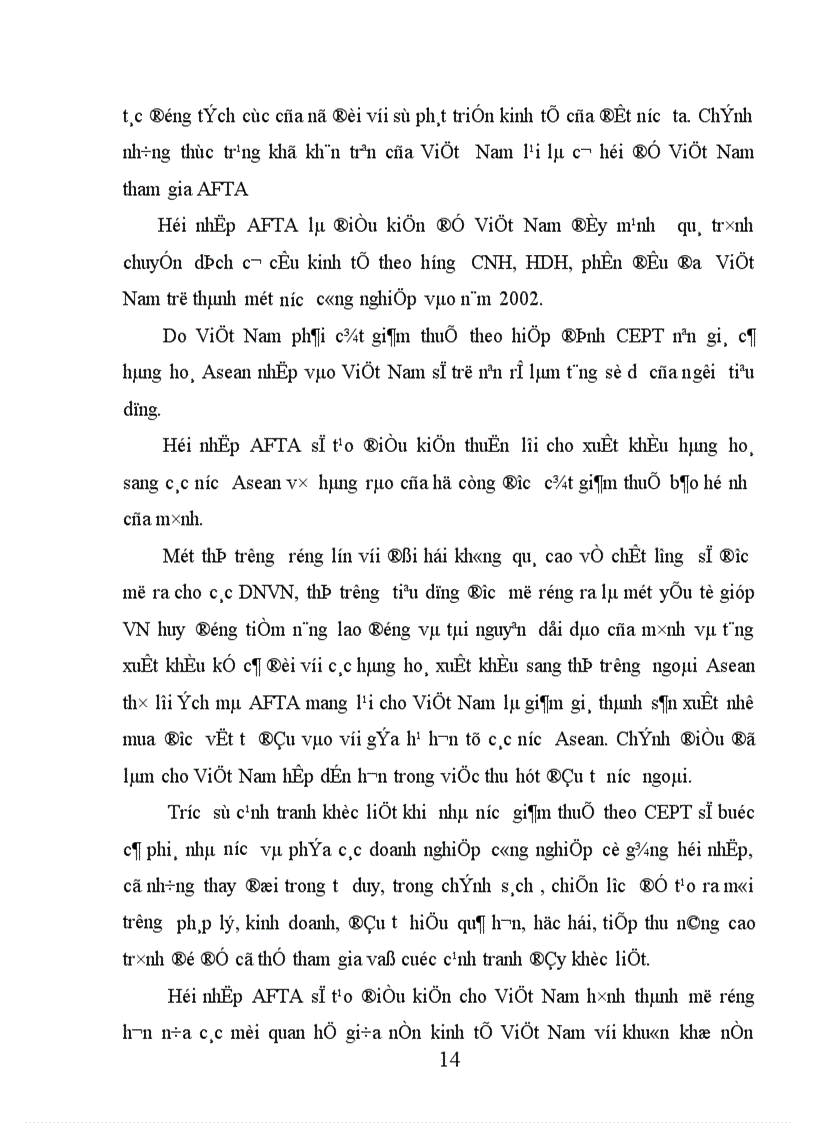 image for page Hội nhập AFTA Cơ hội và thách thức đối với các doanh nghiệp công nghiệp Việt Nam 1