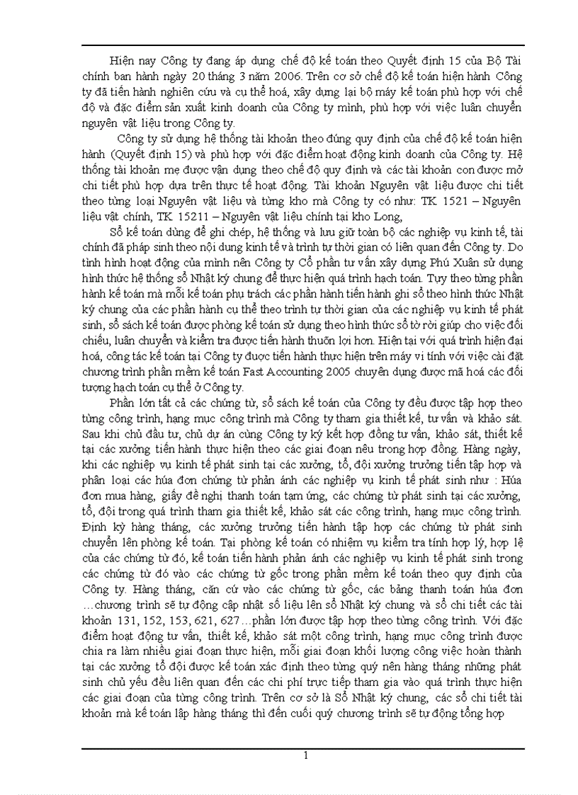 image for page Hoàn thiện kế toán nguyên vật liệu tại Công ty cổ phần Tư vấn Xây dựng Phú Xuân