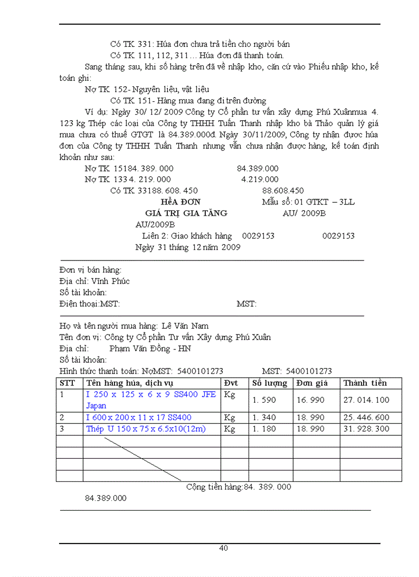 image for page Hoàn thiện kế toán nguyên vật liệu tại Công ty cổ phần Tư vấn Xây dựng Phú Xuân