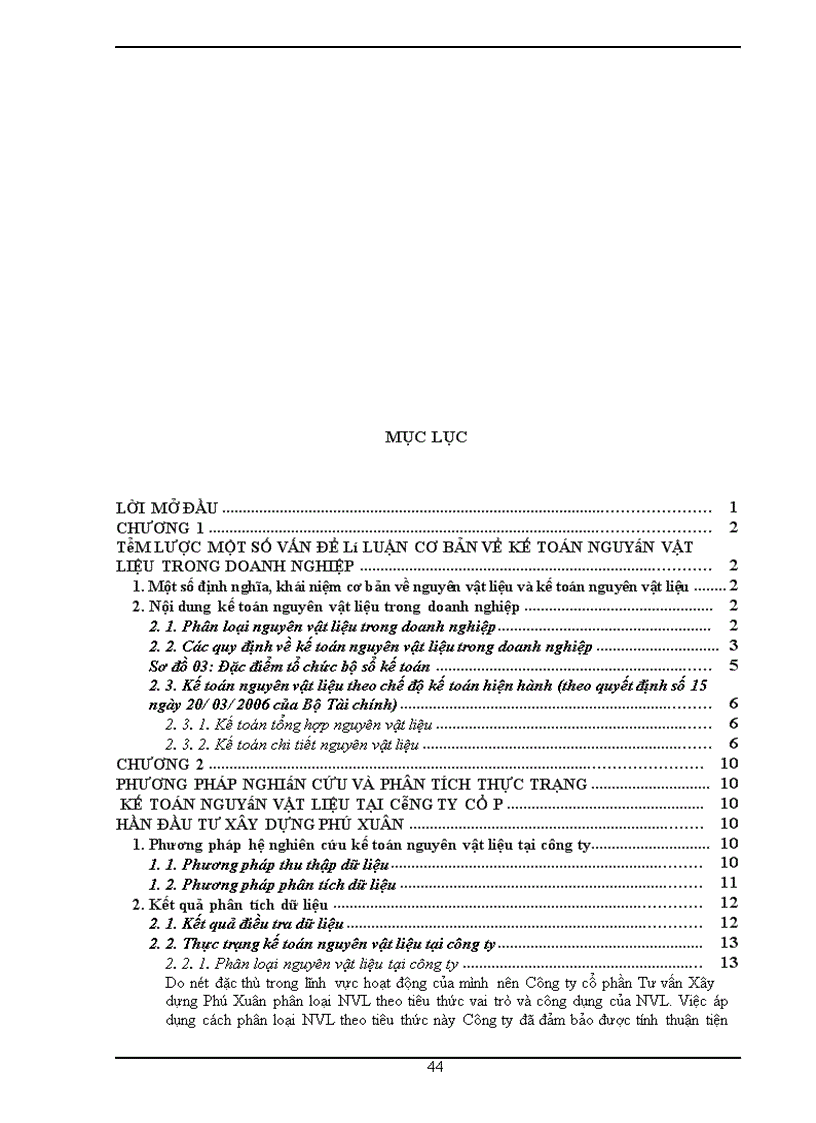 image for page Hoàn thiện kế toán nguyên vật liệu tại Công ty cổ phần Tư vấn Xây dựng Phú Xuân