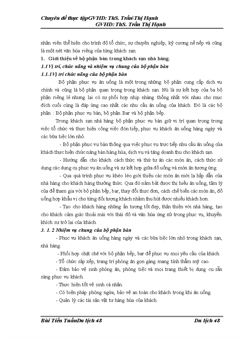 image for page Nâng cao chất lượng đội ngũ lao động của bộ phận bàn tại nhà hàng Hoa Sen 6 thuộc công ty cổ phần du lịch Kim Liên 1
