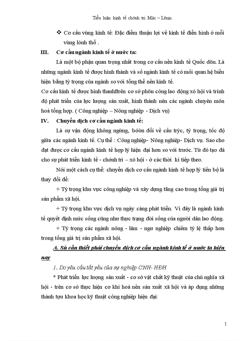image for page Chuyển dịch cơ cấu ngành kinh tế theo hướng CNH HĐH trong điều kiện hội nhập kinh tế Quốc Tế 1