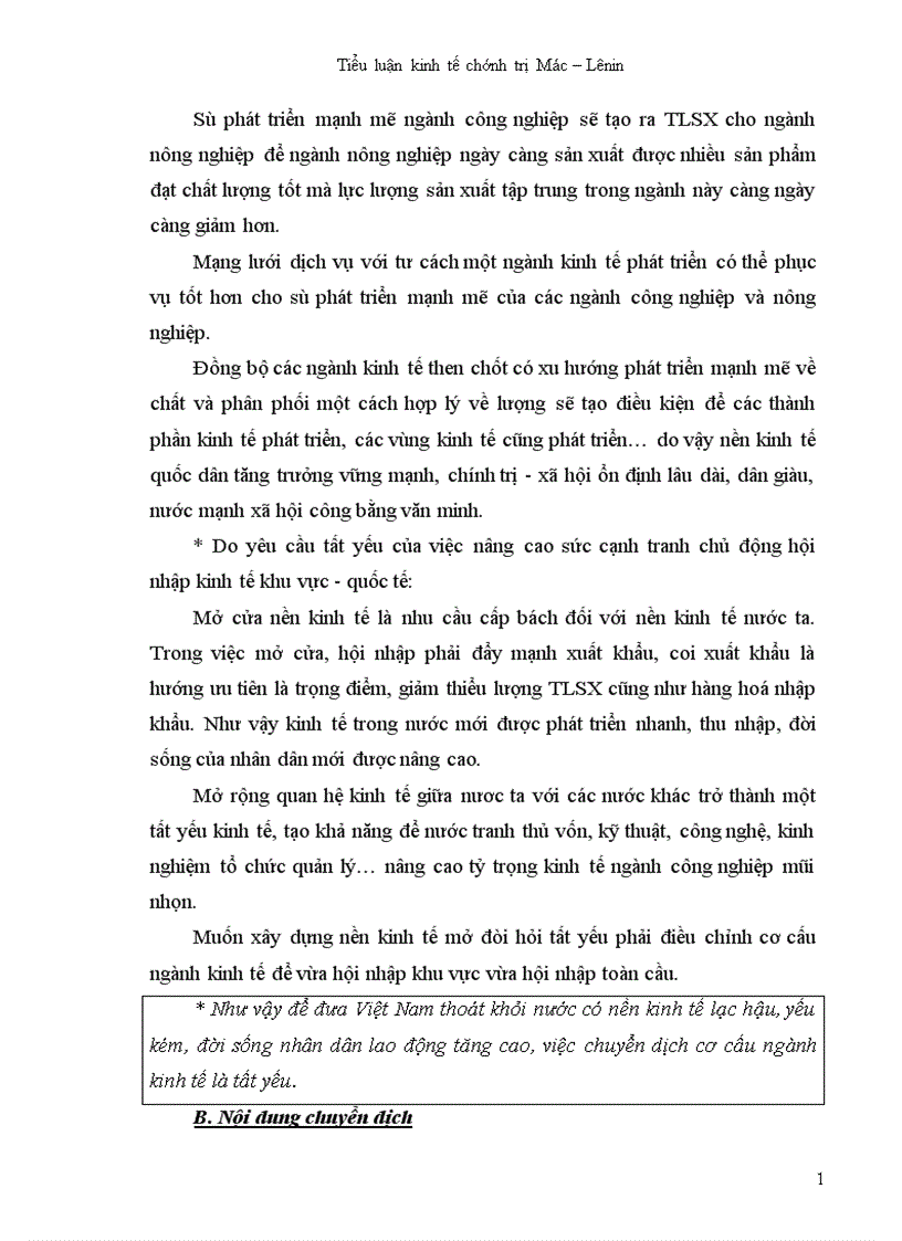 image for page Chuyển dịch cơ cấu ngành kinh tế theo hướng CNH HĐH trong điều kiện hội nhập kinh tế Quốc Tế 1