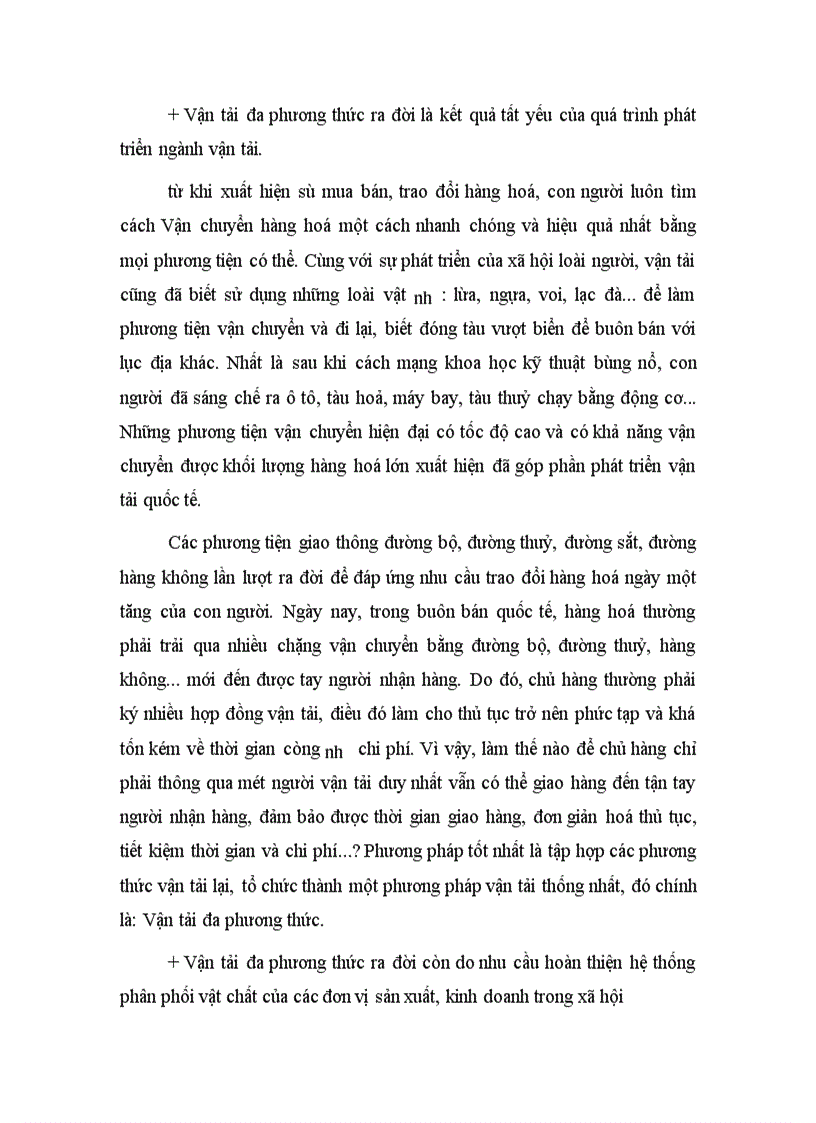 image for page Vận tải Đa phương thức quốc tế thực trạng và hướng phát triển ở khu vực phía Bắc 1